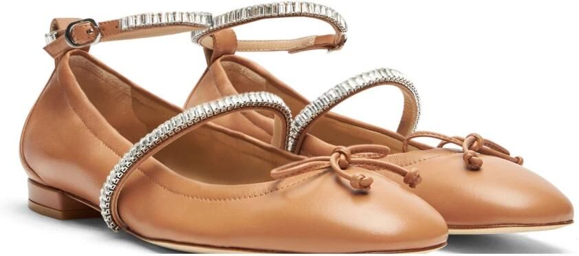 Stuart Weitzman Ballerina's met kristallen - Foto 3