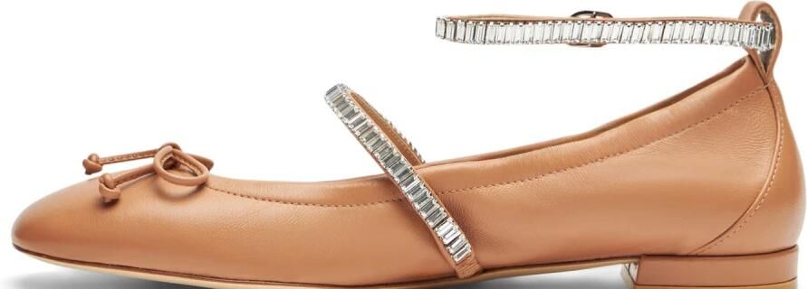 Stuart Weitzman Ballerina's met kristallen - Foto 4