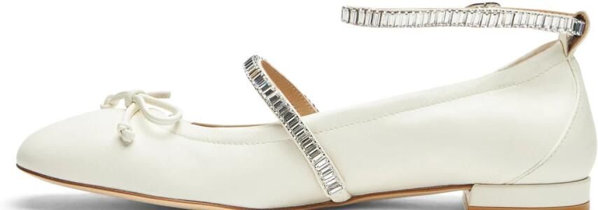 Stuart Weitzman Ballerina's met kristallen - Foto 4