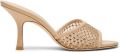 Stuart Weitzman Bareitall Shine Slide 85 - Beige