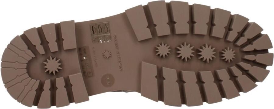 Stuart Weitz Beige Leren Enkellaarzen met Mid Heels