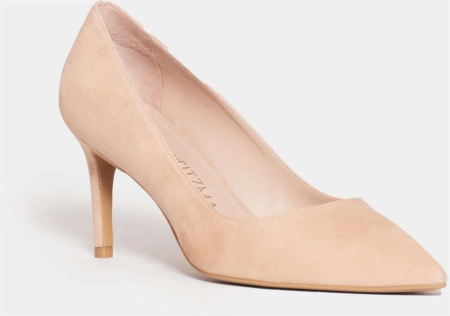 Stuart Weitzman Beige Suède Pumps Verhogen Stijl
