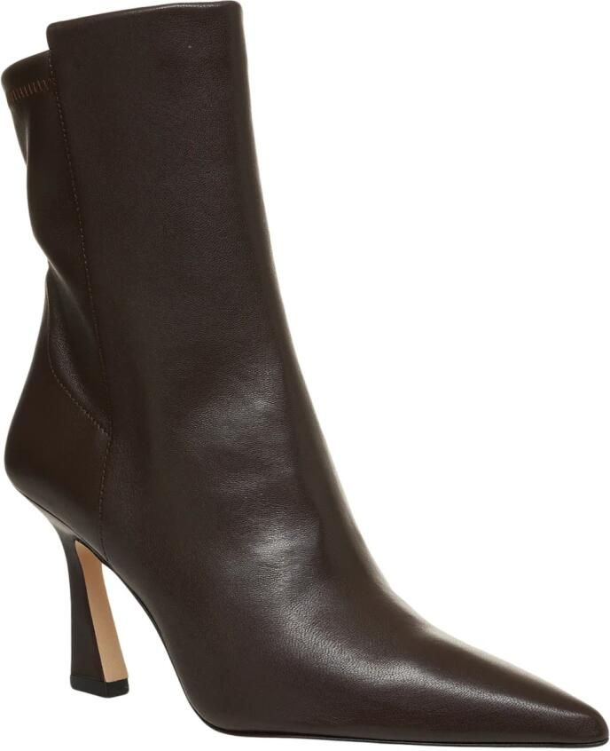 Stuart Weitzman Bruine puntige enkellaarzen