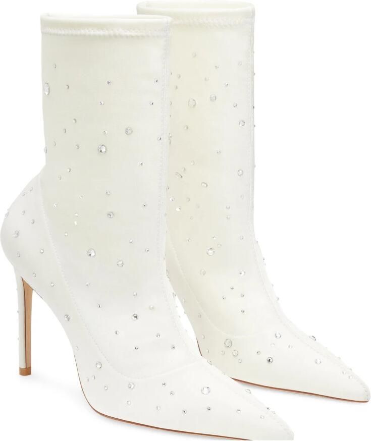 Stuart Weitzman Stuart Cosmic 100 Bootie Wit Dames