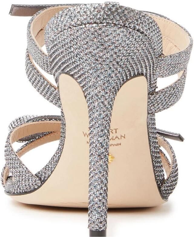 Stuart Weitzman Veelkleurige stof SW Bow Mules Grijs Dames - Foto 2