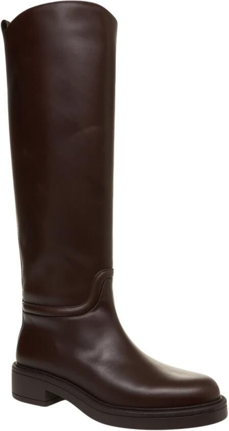 Stuart Weitz Elegante Marrone Enkellaarzen