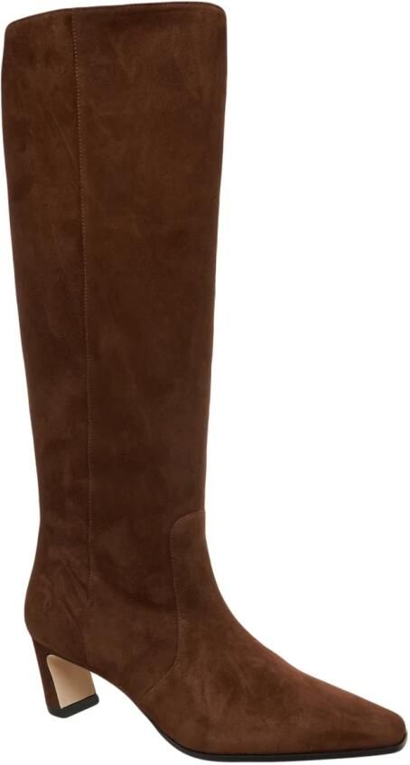 Stuart Weitzman Elegante Marrone Enkellaarzen voor Vrouwen