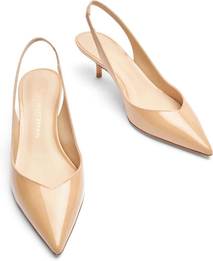 Stuart Weitz Elegante Slingback Pump met V-vormige Uitsnijding - Foto 2