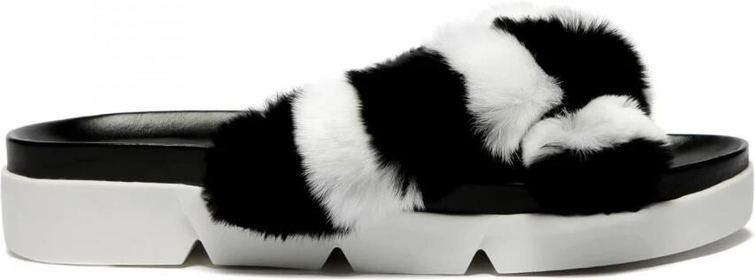 Stuart Weitzman Bont Pantoffels met Leren Binnenzool Black Dames - Foto 3