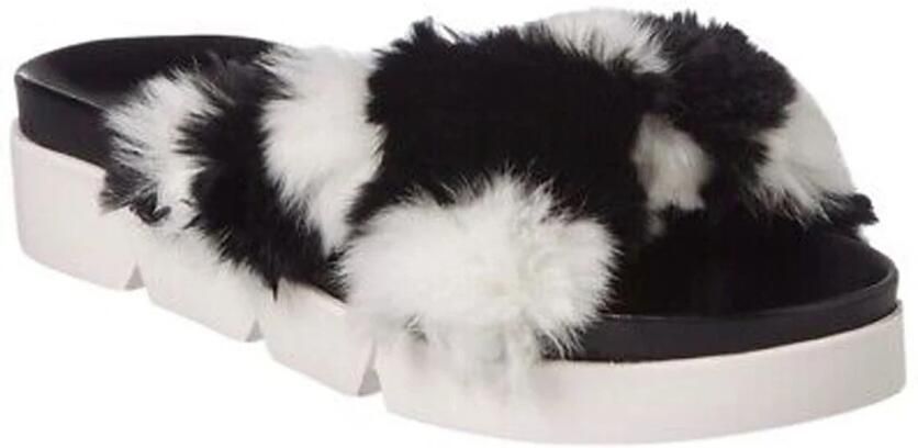 Stuart Weitzman Bont Pantoffels met Leren Binnenzool Black Dames - Foto 2