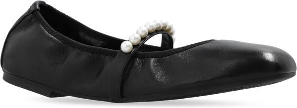 Stuart Weitzman Gouden leren balletflats - Foto 3
