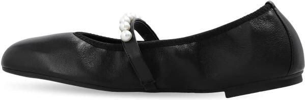 Stuart Weitzman Gouden leren balletflats - Foto 4