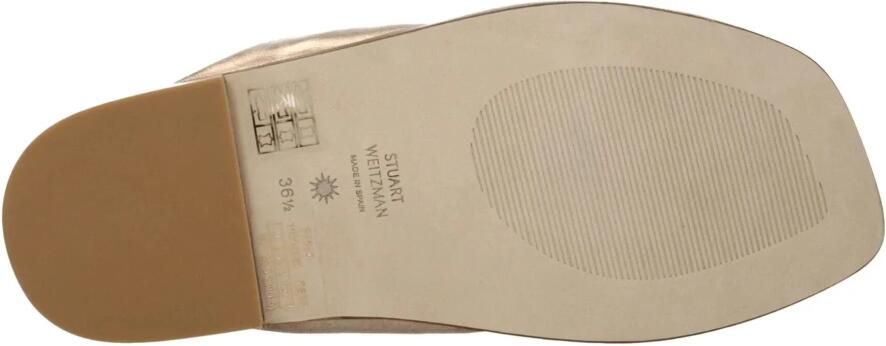 Stuart Weitz Elegante leren sandalen met gedrapeerde bandjes