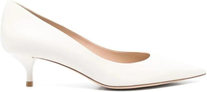 Stuart Weitz Kitten Heel Pointed Toe Pumps