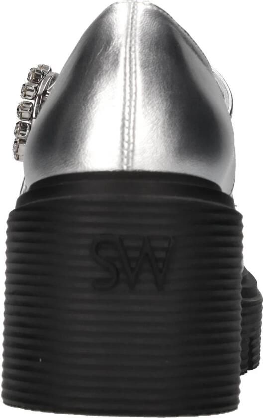 Stuart Weitzman Leren ballerina's met strass - Foto 3