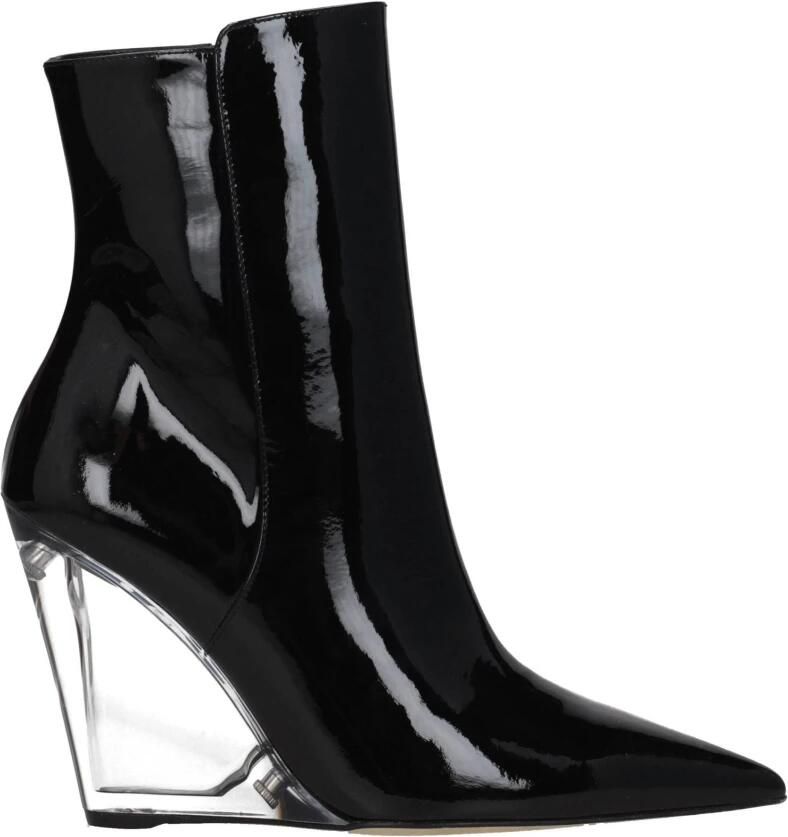 Stuart Weitz Zwarte Leren Enkellaarsjes Punk Rock