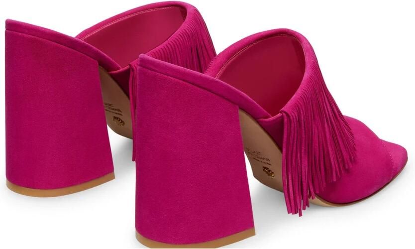 Stuart Weitzman Opvallende Slide Sandaal met Franjes - Foto 3