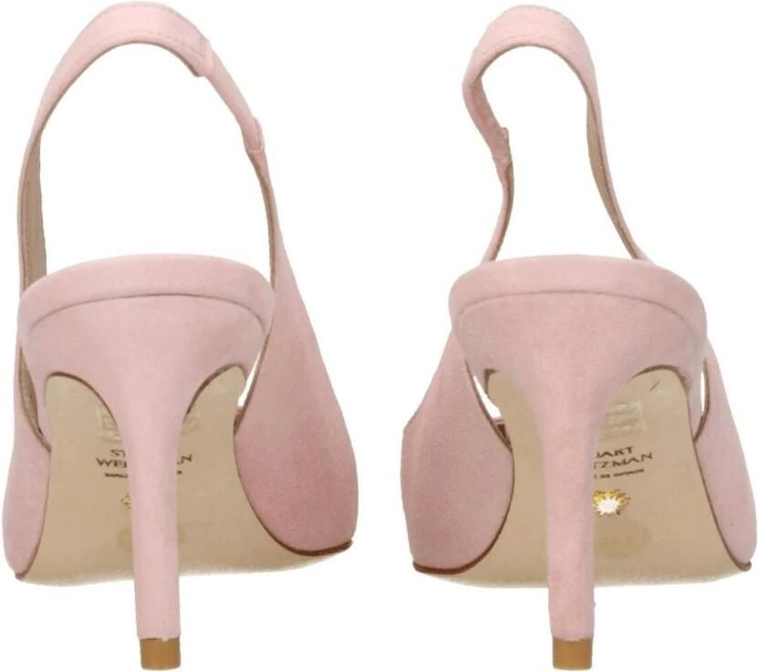 Stuart Weitz Verfijnde Suede Slingback Pump