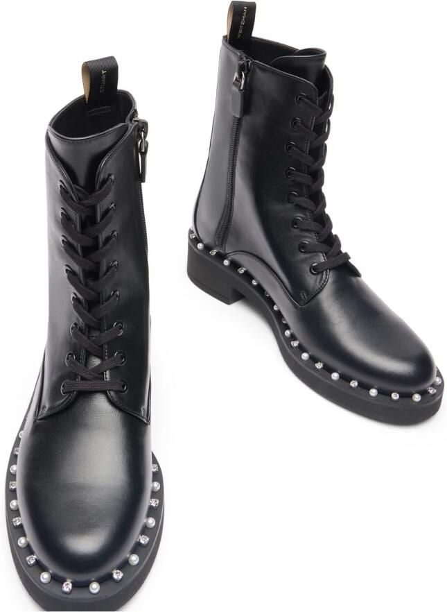 Stuart Weitz Zwarte Studded Combat Boots - Foto 2