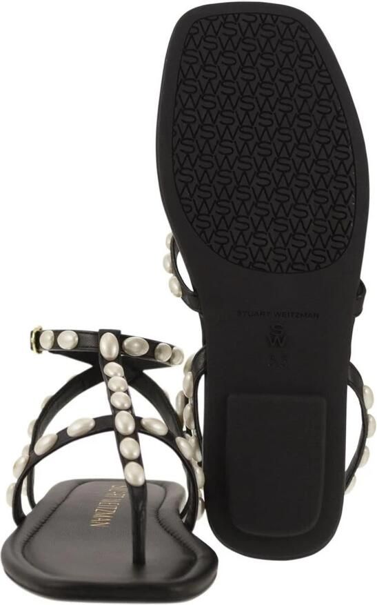 Stuart Weitz Sandalen met platte zool en parelversiering - Foto 2