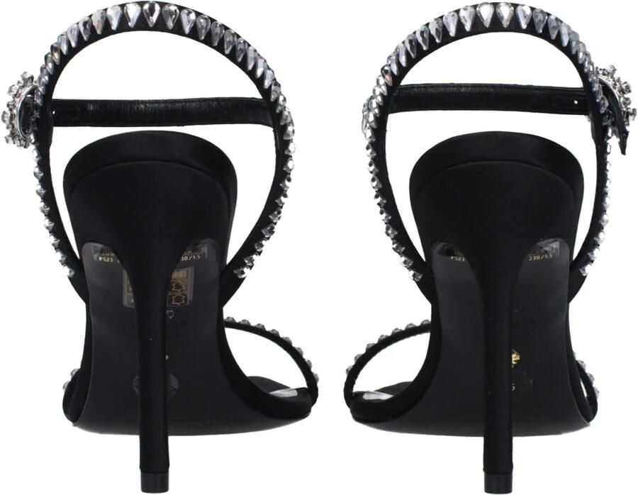 Stuart Weitz Satijnen Stiletto Hak Sandalen