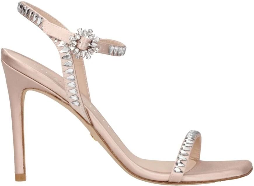 Stuart Weitz Satijnen Stiletto Hakken Sandalen - Foto 3