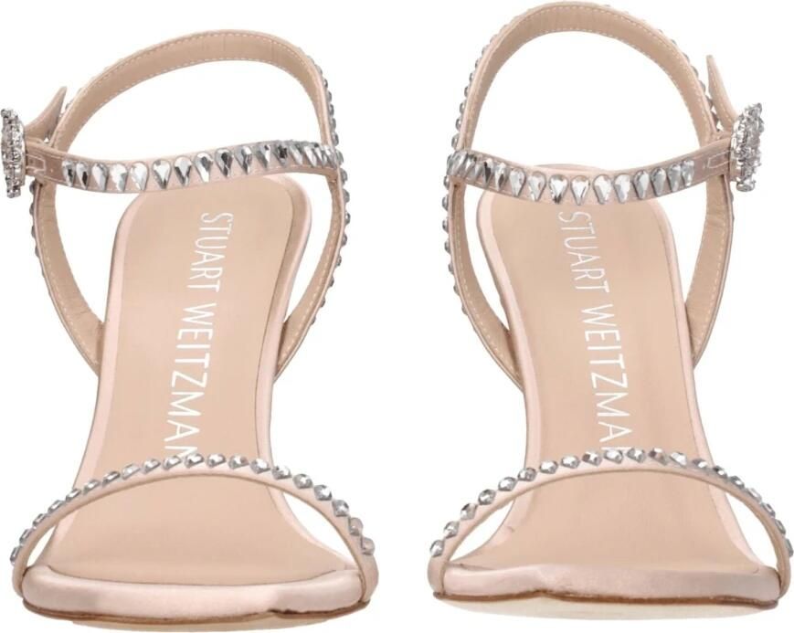 Stuart Weitz Satijnen Stiletto Hakken Sandalen - Foto 2