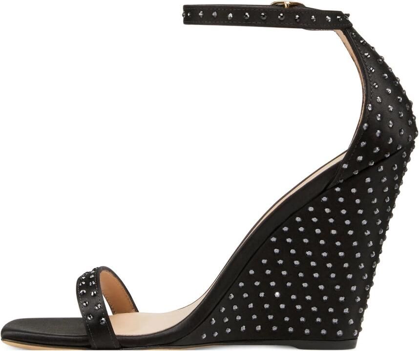 Stuart Weitzman Swarovski Crystal Wedge Sandal