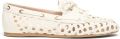 Stuart Weitzman Tinsley Woven Moccasin - Beige