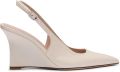 Stuart Weitzman Vinnie Slingback Wedge 85 - Beige