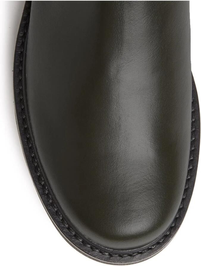 Stuart Weitz Leren laarzen met elastische inzetstukken - Foto 2