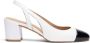 Stuart Weitzman Witte Leren Slingback Pumps White Dames - Thumbnail 1