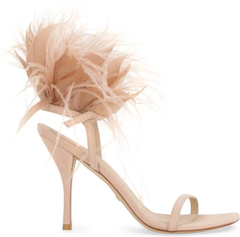Stuart Weitz Veren suède stiletto sandalen
