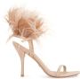 Stuart Weitz Veren suède stiletto sandalen - Thumbnail 1