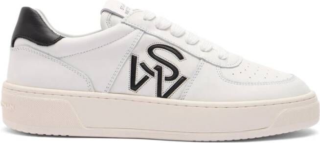 Stuart Weitzman Verfijnde Tennissneaker met Elegant Design White Dames