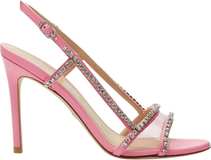 Stuart Weitzman Verhoog je schoenenspel met Mondrian 100 sandalen Pink Dames
