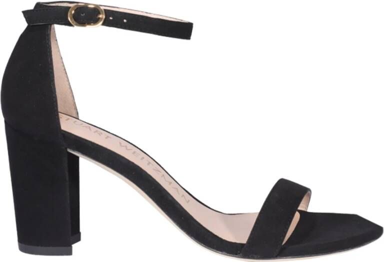 Stuart Weitzman Verhoog je stijl met zwarte hoge hak sandalen Black Dames