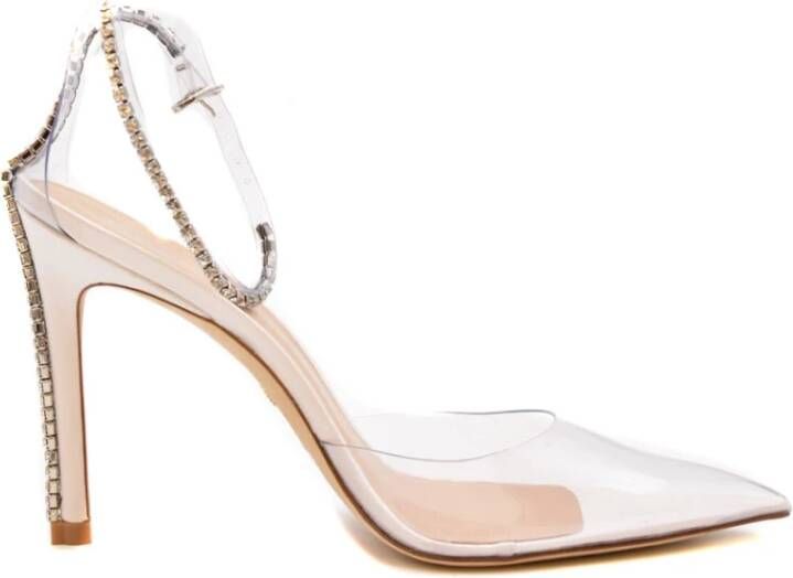 Stuart Weitzman Verhoog je zomerse stijl met hoge hak sandalen White Dames