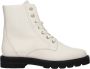 Stuart Weitzman Witte Leren Enkellaarzen Street Style - Thumbnail 1