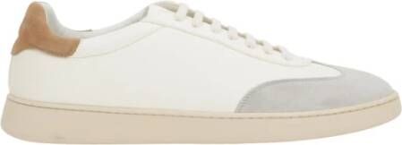 Stuart Weitz Witte leren low-top sneakers