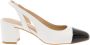 Stuart Weitzman Witte Leren Slingback Pumps White Dames - Thumbnail 5