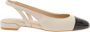 Stuart Weitzman Ivoor Leren Slingback Platte Schoenen Beige Dames - Thumbnail 1