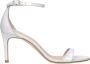 Stuart Weitz Witte Leren Stiletto Hakken Sandalen - Thumbnail 1