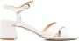 Stuart Weitz Witte platte schoenen met enkelband - Thumbnail 1