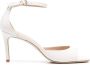 Stuart Weitz Witte Sandalen met Moderne Vierkante Neus - Thumbnail 1