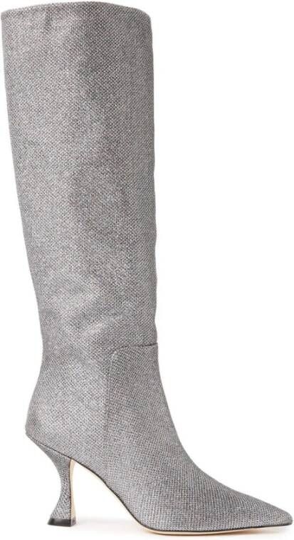 Stuart Weitzman Xcurve 85 Slouch Boots Grijs Dames