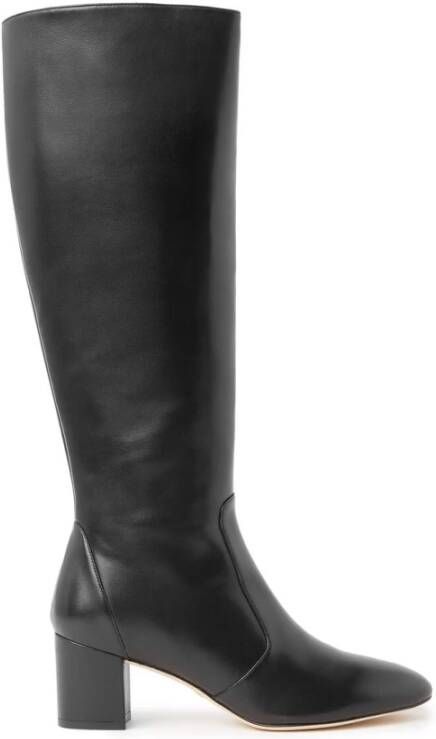 Stuart Weitzman Yuliana 60 Kniehoge Ritslaarzen Black Dames