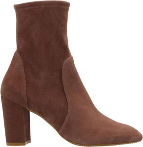 Stuart Weitzman Yuliana hielde enkellaarzen Bruin Dames