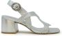 Stuart Weitzman Zilveren Leren Sandalen Wvette Ss24 Gray Dames - Thumbnail 1