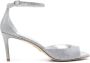 Stuart Weitz Zilveren Sandalen met Hak - Thumbnail 1